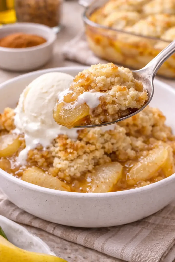 Tasty & Simple Pear Cobbler