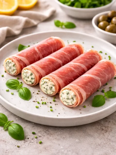 Prosciutto Rolls with Cream Cheese