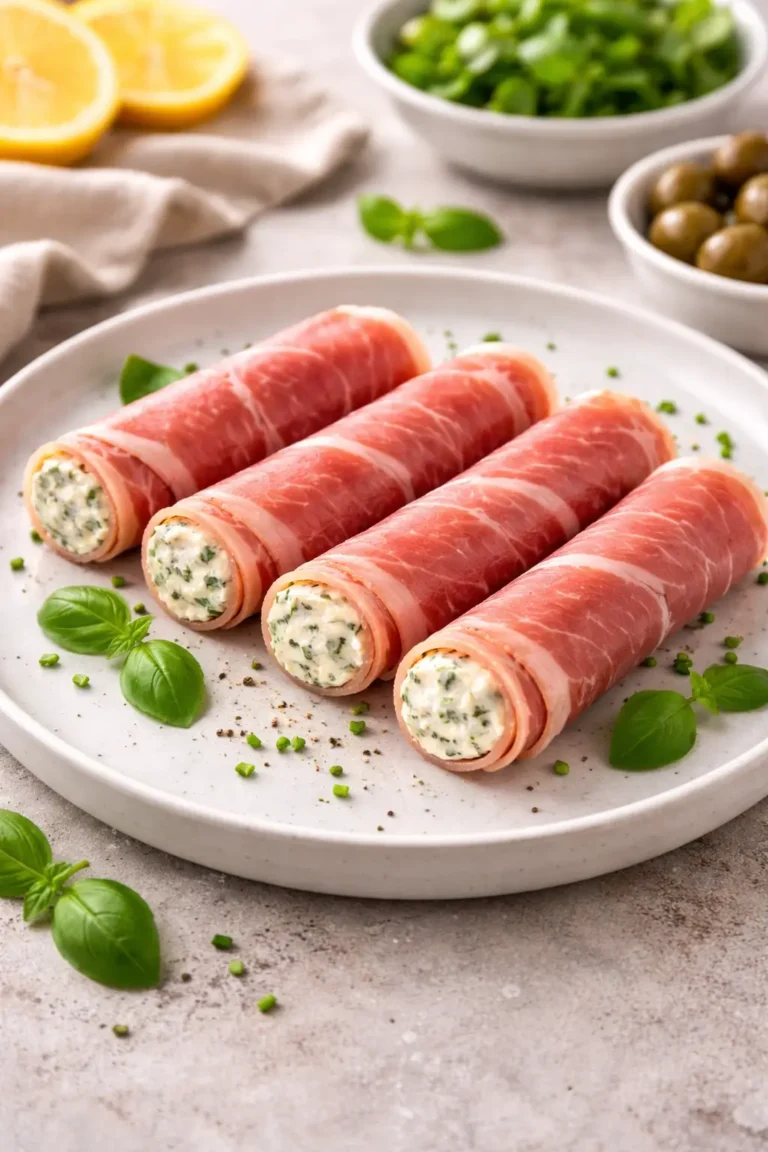 Prosciutto Rolls with Cream Cheese