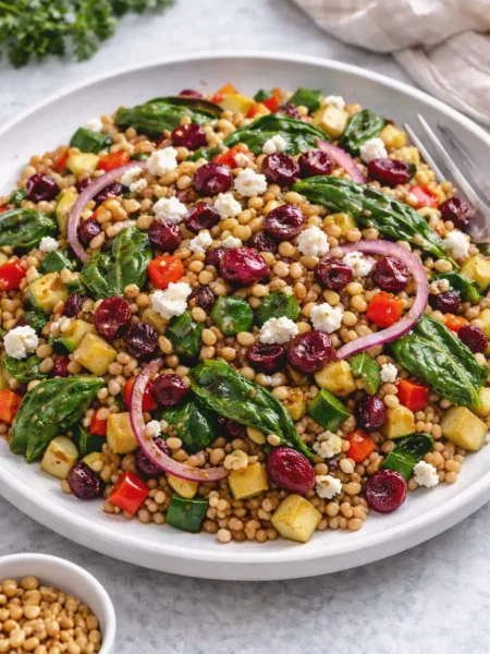 Simple & Flavorful Warm Farro Salad Recipe