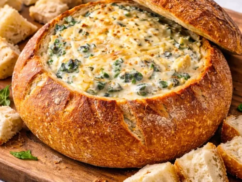 Spinach Artichoke Stuffed Bread