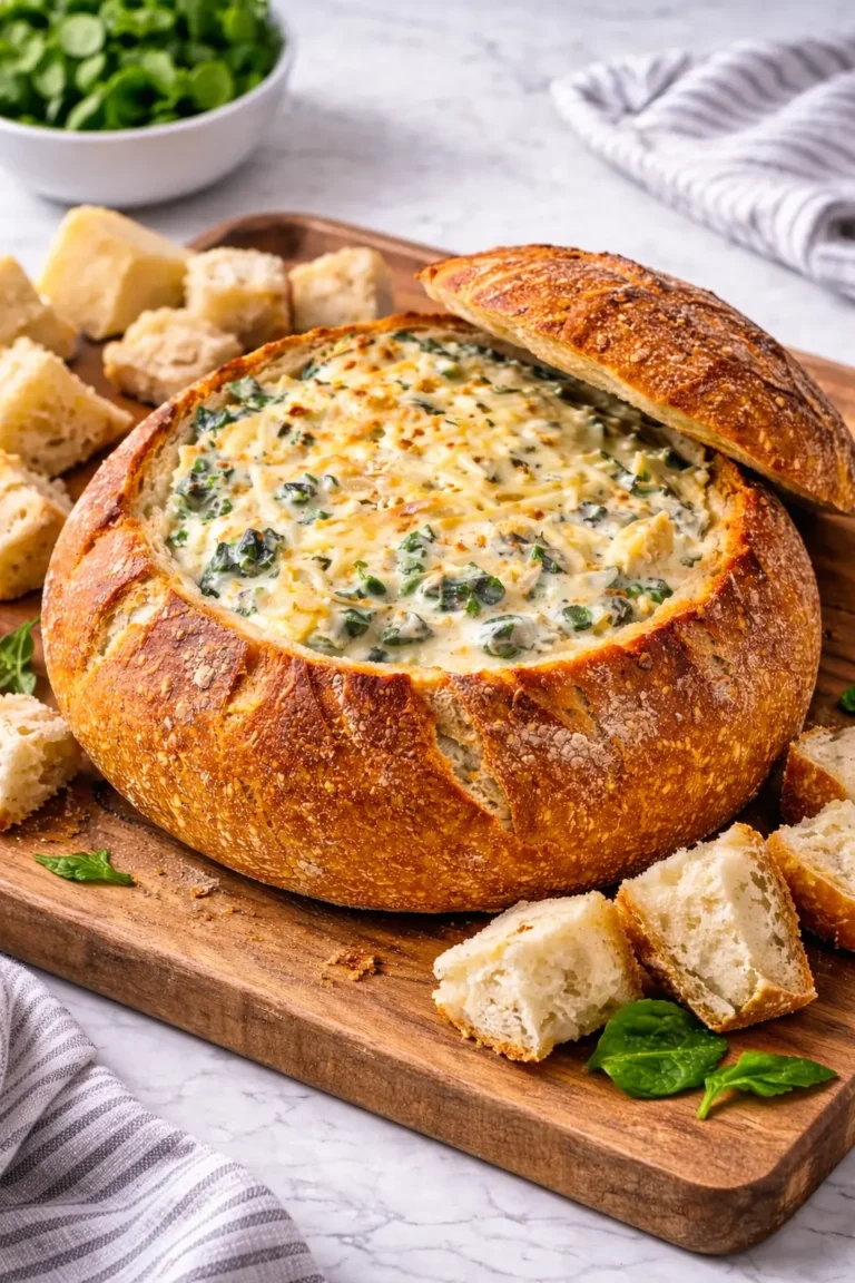 Spinach Artichoke Stuffed Bread