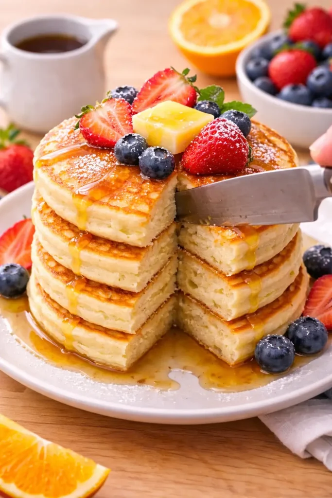 a crisp exterior and a soft, pillowy interior pancakes