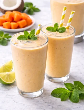 Easy Papaya Lime Smoothie Recipe