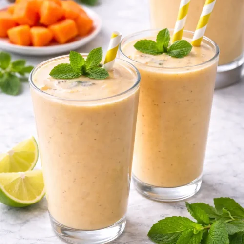 Easy Papaya Lime Smoothie Recipe