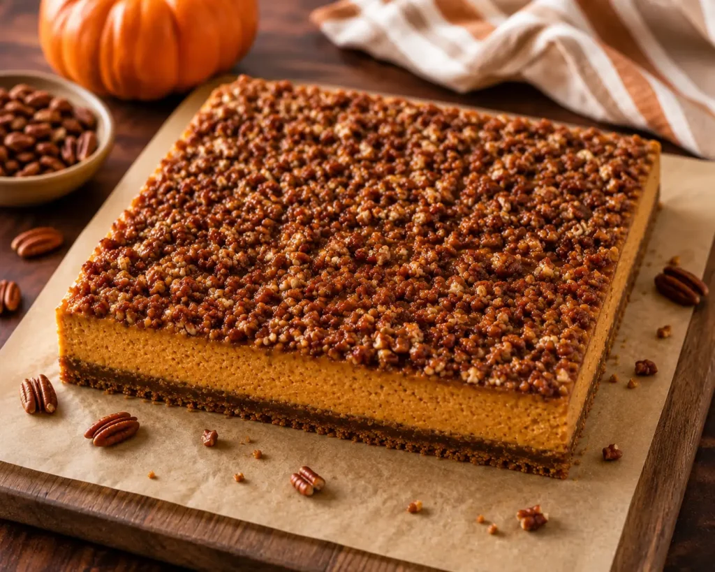 Baking and Cooling (Pumpkin Pecan Cheesecake Bars)